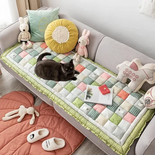 Miniatura 11 de Fundas mullidas para sofá de mascotas, protector de sofá para perros, cojín de algodón grueso, funda de sofá para mascotas, funda de sofá para cama