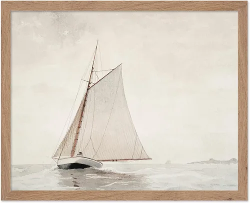 Miniatura 63 de Poster Master Póster vintage de pintura de olas del océano, impresión retro del océano, bellas artes, arte de paisaje marino, regalo para hombres