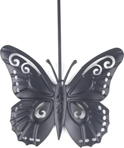 Miniatura 5 de Reloj de pared grande de 20 pulgadas, moderno reloj de pared de péndulo de mariposa, decoración artística silenciosa, sin tictac, decoración