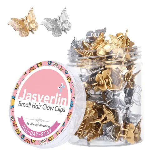 Miniatura 12 de JASVERLIN Pinzas para el cabello de mariposa coloridas, lindas pinzas pequeñas para niñas, Y2K 90s para niños y mujeres, mariposas, accesorios