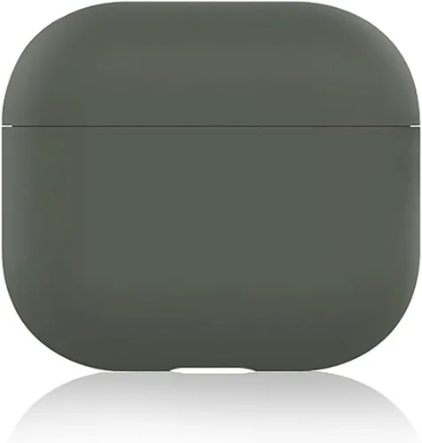 Miniatura 14 de Funda para AirPods 3, funda de piel de silicona, ultrafina de 0.059 in, LED visible (negro)