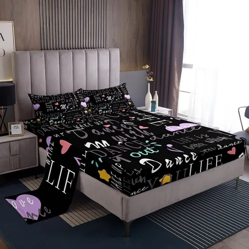 Miniatura 19 de Feelyou Juego de sábanas para niños con diseño de aguacate, ropa de cama bonita con frutas para niños y niñas, 1 sábana encimera y 1 sábana bajera