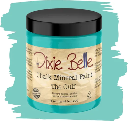 Miniatura 184 de Dixie Belle Paint Company - Pintura con acabado de tiza para muebles, color negro (Caviar), 1 galón, 128 fl oz, pintura mineral color rosa intenso