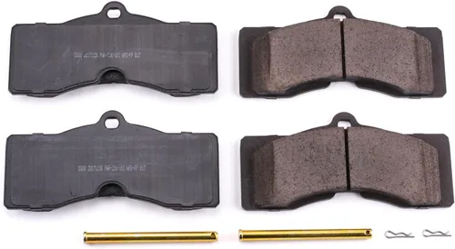 Miniatura 2 de PowerStop Pastillas de freno delanteras para Chevrolet Camaro 1969 Chevrolet Corvette 1963-82 - Pastillas de freno de cerámica Z17 con accesorios