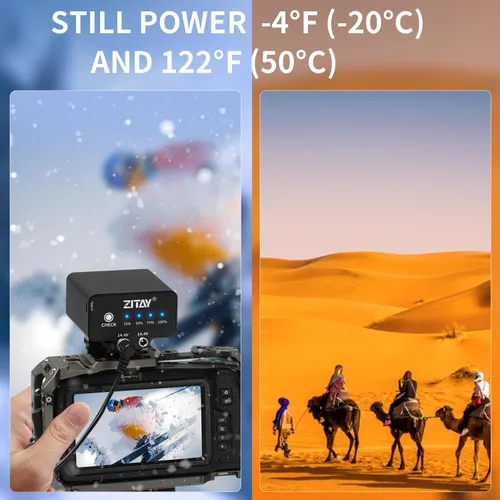 Miniatura 4 de Batería externa de 95 WH compatible con cámara Blackmagic Pocket Cinema BMPCC 4K 4KPro 6K 6KPro NP-F570 4-5 horas