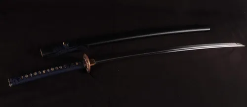 Miniatura 2 de Espada Katana Samurai, espada forjada a mano, acero de alto carbono 1095, práctica, corte real, afilada, hoja de espiga completa, Tsuba temática
