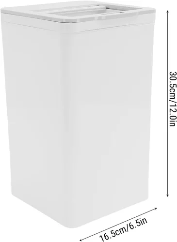Miniatura 8 de POCREATION Bote de basura con sensor de movimiento sin contacto, cubo de basura eléctrico con sensor de patada automático de 9L con tapa