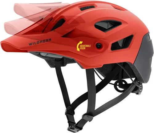 Miniatura 7 de Wildhorn Corvair - Casco de bicicleta de montaña para adultos, mujeres y jóvenes, casco ligero de ciclismo MTB con visera ajustable y ventilación