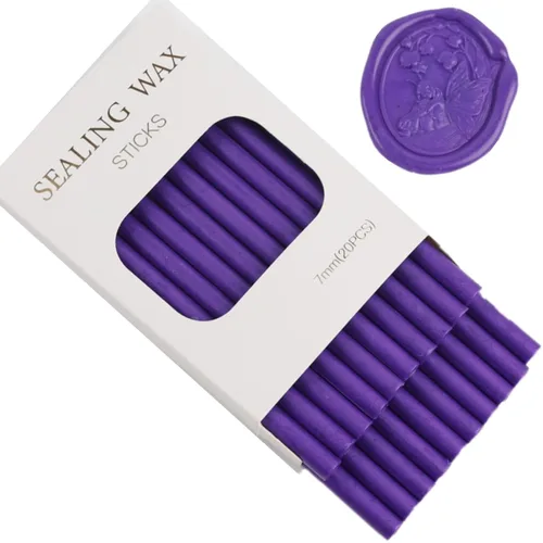 Miniatura 17 de 20 barras de sellado de cera para pistola de pegamento para invitaciones de boda, sellado de letras de sobre (20, azul bebé)