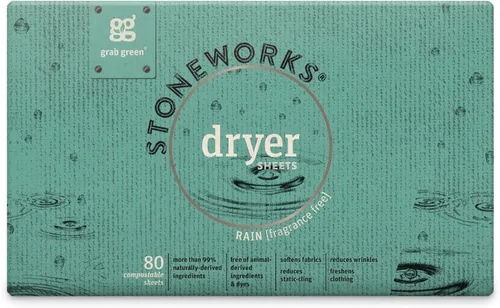 Miniatura 14 de Grab Green, Stoneworks, Hojas para secadora, 80 hojas compostables (rama de abedul)