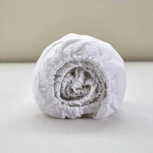 Miniatura 5 de Simple&Opulence Sábana bajera ajustable 100% lino tamaño King (1 pieza), funda de colchón de 14 pulgadas de profundidad de lino francés natural