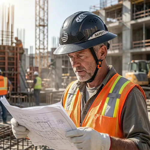 Miniatura 7 de Casco duro de ala completa, casco de seguridad aprobado por la OSHA, Cascos De Construcción, casco duro de construcción ventilada, trinquete