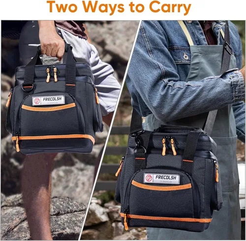 Miniatura 7 de Bolsa de transporte de doble capa para Jackery Explorer 300/240/160 – Bolsa de almacenamiento portátil para estación de energía con fondo moldeado