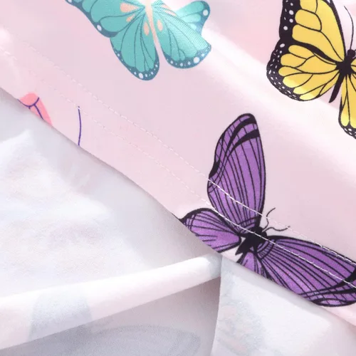 Miniatura 82 de Vestido de verano para niños pequeños, con diseño de dinosaurio, sin espalda, con lazo, vestido de playa de cumpleaños