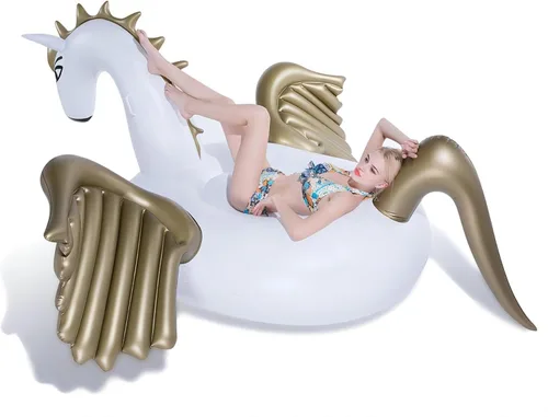 Miniatura 6 de Pegaso gigante, flotador de piscina inflable con válvulas rápidas para fiesta de verano en piscina al aire libre, decoraciones, juguetes para niños