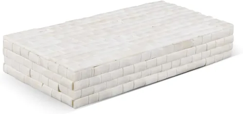 Miniatura 24 de Handicrafts Home Caja de almacenamiento decorativa con tapa – 10 x 4.5 x 2.5 pulgadas Organizador de decoración moderna para el hogar, caja