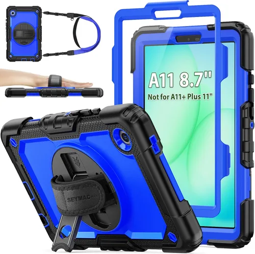 Miniatura 30 de SEYMAC stock Funda para Samsung Galaxy Tab A8 de 10.5 pulgadas, funda de protección contra caídas de cuerpo completo con protector de pantalla
