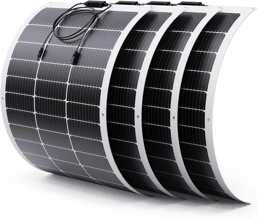 Miniatura 11 de Kit de panel solar flexible de 200 W (2 x 100 W), edición Stealth completamente negra, módulos monocristalinos ETFE de alto rendimiento, sistema