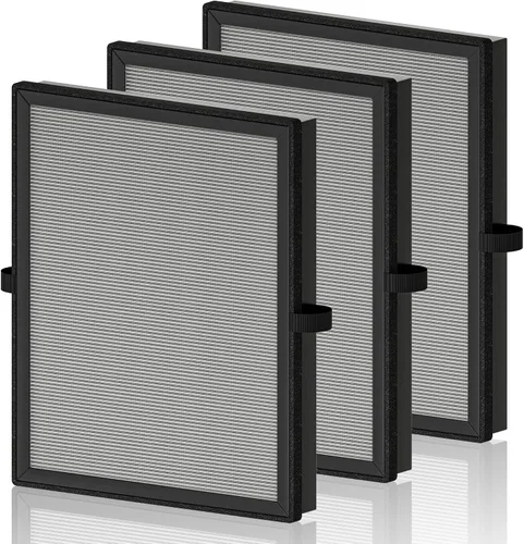 Miniatura 16 de MK04 Filtro de aire de repuesto para purificador de aire Aroeve MK04 MG04JH, filtro H13 True HEPA de 4 en 1 de carbón activado de alta eficiencia
