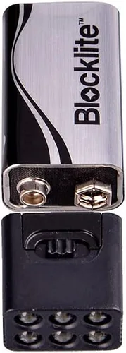 Miniatura 6 de Lixada Linterna LED mini linterna luz incluyendo 9 voltios batería linterna antorcha linterna