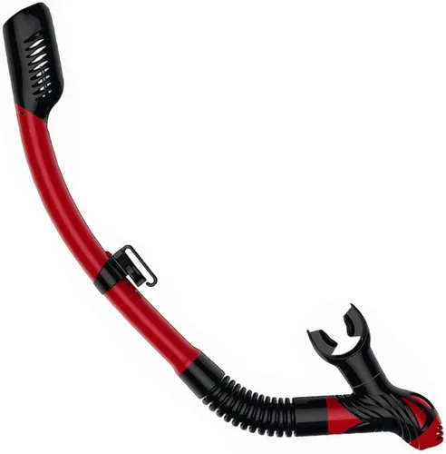 Kraken Aquatics Snorkel seco | Equipo de esnórquel profesional de calidad con válvula superior seca, cómoda boquilla de silicona y válvula de purga