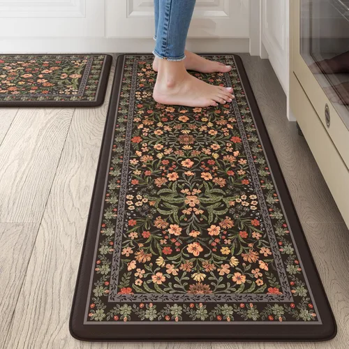 Miniatura 13 de Collive Tapetes de Cocina Acolchados Anti Fatiga, Tapete de Piso de Cocina Impermeable Antideslizante, Alfombras de Escritorio, Alfombra Cómoda
