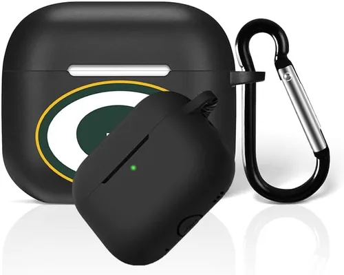 Miniatura 19 de Funda protectora de silicona para 49ers compatible con AirPods de 1ª/2ª generación, funda de carga, llavero