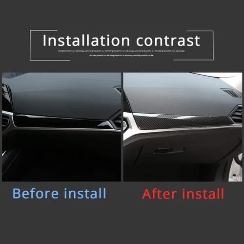 Miniatura 2 de ABS consola central del coche tablero decoración panel ajuste para BMW G20 G28 325li 3 serie 2019 2020 (fibra de carbono)