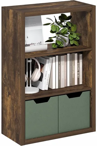 Miniatura 16 de Furinno Luder - Estantería abierta de 3 niveles, color roble francés