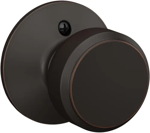 Miniatura 67 de SCHLAGE F51A BWE 622 - Pomo de puerta Bowery, cerradura de entrada con llave, color negro mate Mate negro