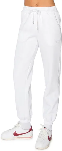 Miniatura 39 de Cali1850 Pantalón deportivo Cloud Nine Fleece para mujer, cintura alta, ajuste holgado, dos bolsillos, cintura elástica con cordón