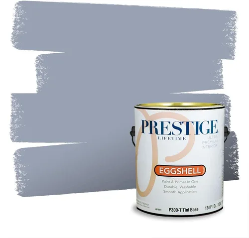 Miniatura 1449 de Pintura Exterior + imprimación PRESTIGE, todo-en-uno, 1 galón, acabado mate, color comparable al Valspar* Royal Gray* VS151-Gris real