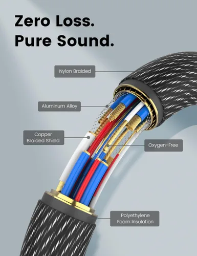Miniatura 2 de MOSWAG Cables RCA, conector chapado en oro, doble RCA macho a hembra, cable de extensión de audio estéreo para receptores estéreo, altavoces