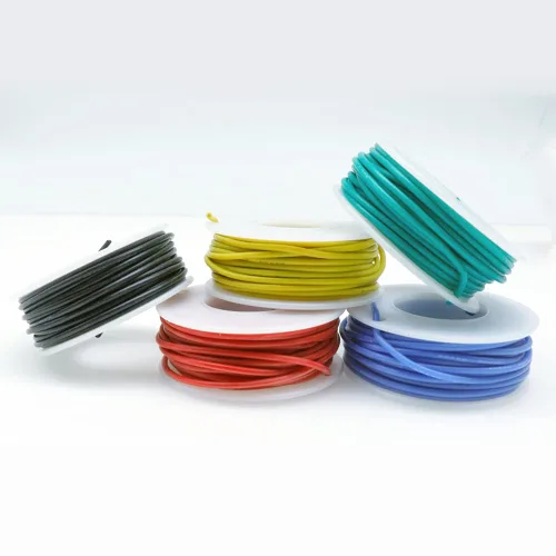 Miniatura 4 de Treedix 5pcs 22AWG alambre flexible de conexión de silicona alambre 22 calibre estañado cobre puente cables de goma de silicona aislados 5