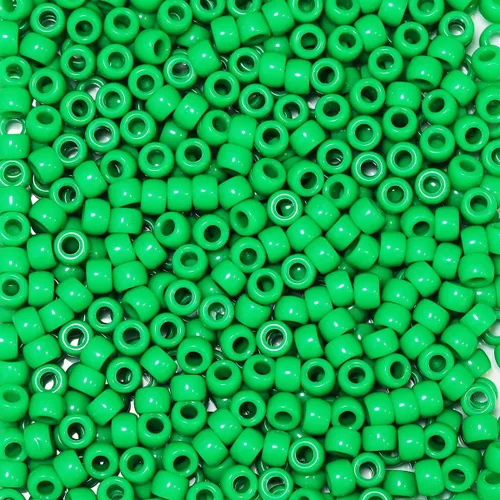 Miniatura 23 de 500 cuentas de plástico para hacer pulseras, manualidades, llaveros y decoraciones de adornos (amarillo)