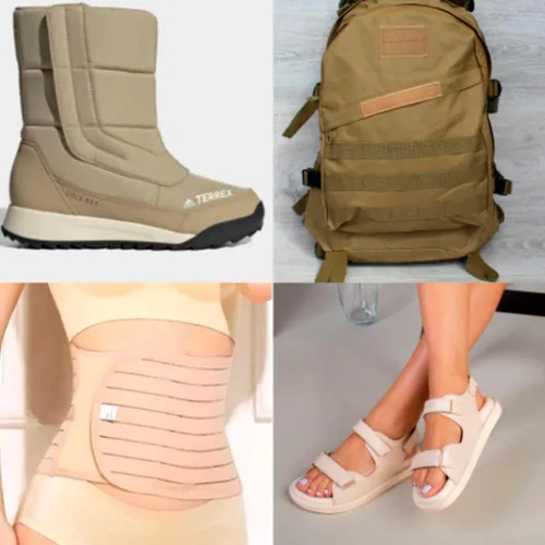 Miniatura 4 de Cinta de velcro para coser de 4 pulgadas de ancho, color beige, no adhesiva, 1 yarda de longitud, cinta de nailon beige, juego de sujetadores