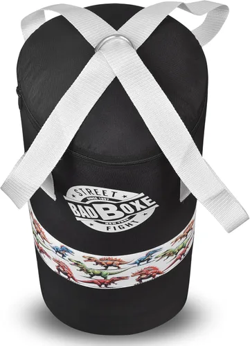 Miniatura 7 de Saco de boxeo con guantes de boxeo Juego de saco de boxeo junior de 2 pies con soporte y colgador Saco de boxeo juvenil con guantes de boxeo