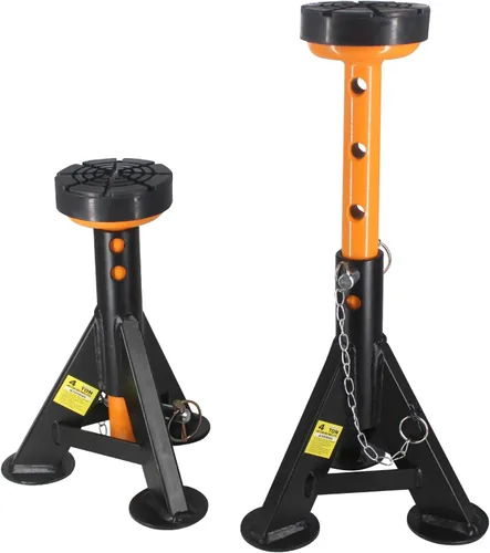 Miniatura 7 de BESTOOL Soportes de gato de 4 toneladas, soporte de gato con pines de bloqueo de seguridad, capacidad de 8,000 lbs, 2 paquetes (negro)