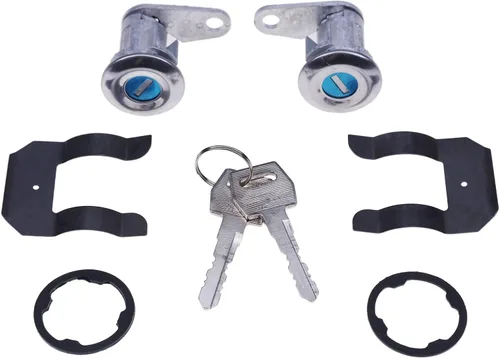 Miniatura 2 de JZGRDN Par de llaves de cilindro de cerradura de puerta 5070001 DL15504 compatibles con Ford E150 E250 E350 E100