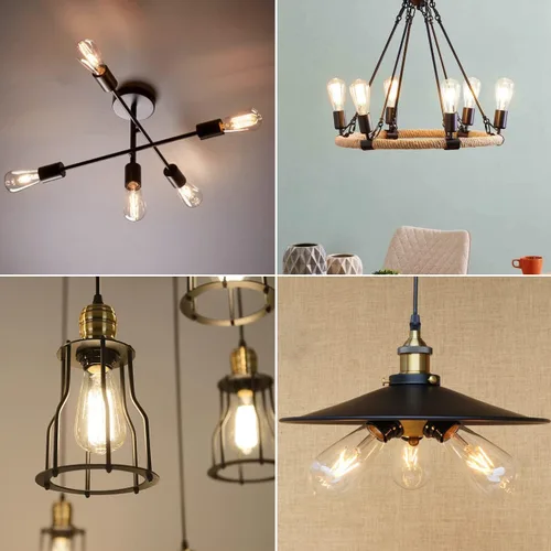 Miniatura 5 de LVWIT ST21 Bombilla LED de filamento de 5 W (equivalente a 40 vatios), regulable, 2700 K, blanco cálido, bombilla Edison vintage E26, base mediana