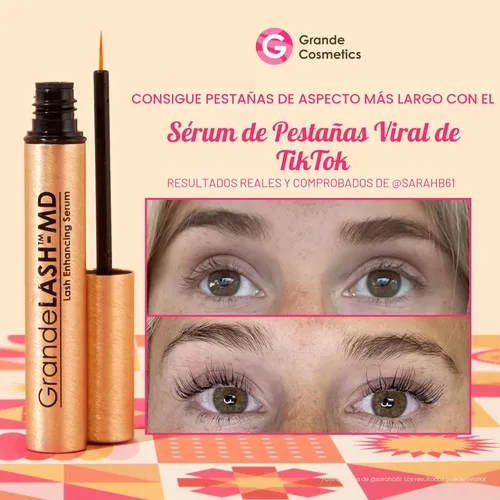 Miniatura 2 de Grande Cosmetics GrandeLASH-MD Suero Potenciador de Pestañas - Fórmula Infundida con Péptidos y Vitaminas para Pestañas más Largas, Gruesas