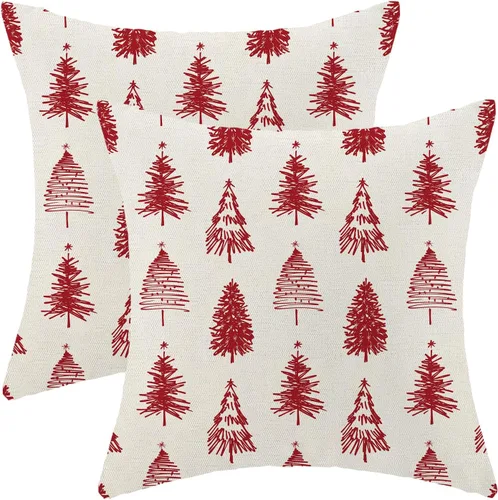 Miniatura 24 de AEIOAE - Juego de 2 fundas cuadradas de almohadones de lino para otoño con calabaza en tono naranja quemado y blanco, para decoración al aire libre