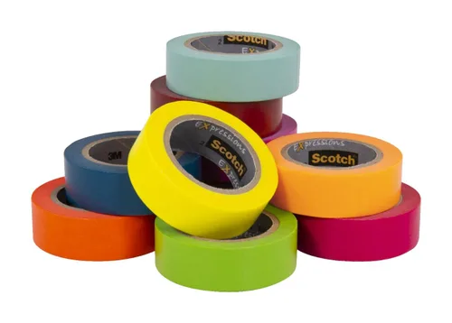 Miniatura 8 de Scotch Cinta Washi, 10 rollos, ideal para uso en diario de viñetas, suministros escolares, suministros de manualidades y regalos de agradecimiento