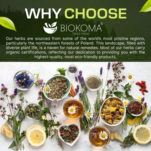 Miniatura 3 de Biokoma Hierba seca orgánica de milenrama, 1.76 oz, 1.76 onzas, seca suelta Achillea Millefolium digestión de la piel, apoyo para la salud