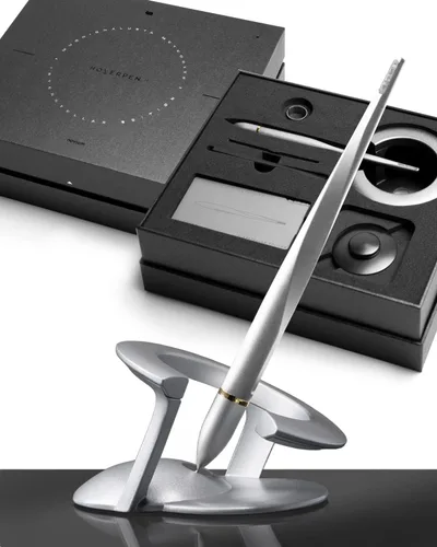 Miniatura 16 de novium Hoverpen Interstellar - Bolígrafo unisex, Mars Magma, ángulo de 23.5 grados, diseño premium, escritura suave, sin derrames
