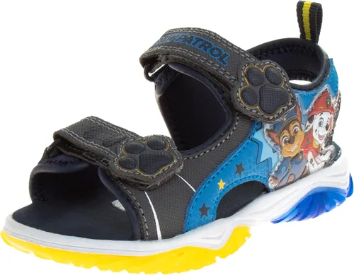 Nickelodeon Zapatos iluminados de la Patrulla Canina para niños, sandalias de verano, zapatos de agua para niños, correa ajustable de Chase Marshall
