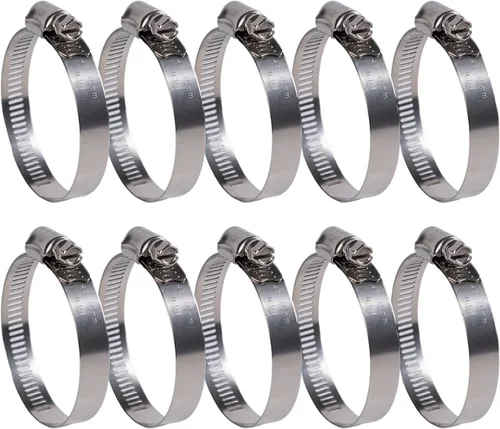 Miniatura 12 de Winlong Abrazaderas de manguera de acero inoxidable de 1/2 pulgadas, 24 unidades de abrazaderas de manguera de transmisión de engranajes
