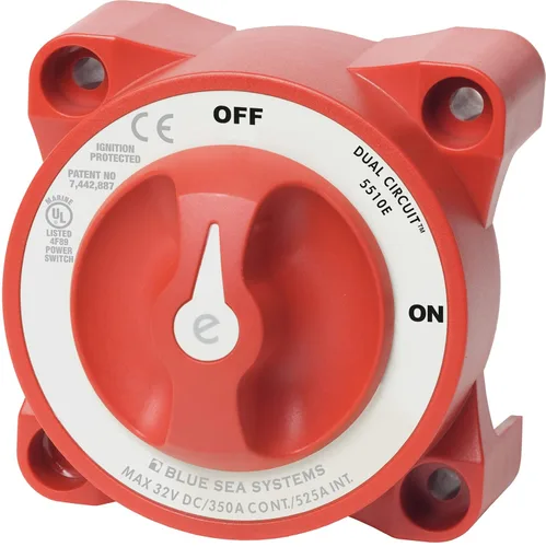 Miniatura 3 de Interruptores de batería de 350 Amp E-Series de Blue Sea Systems, Azul