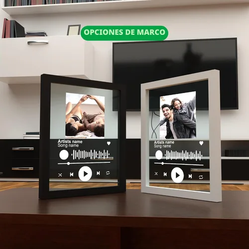Miniatura 4 de EGD Spotify - Placa decorativa personalizada, regalos personalizados para él y ella, marco de fotos personalizado para novio, novia, pareja, esposa