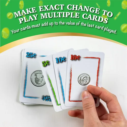 Miniatura 4 de Juego de cartas de cambio exacto - Juego educativo de conteo de dinero para niños